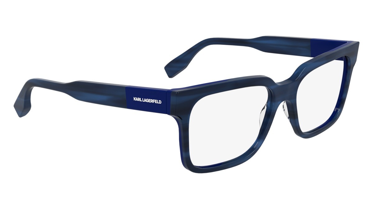 Occhiali da vista Karl Lagerfeld KL6173 (422) colore striped blue/blue forma rettangolare lenti color 4