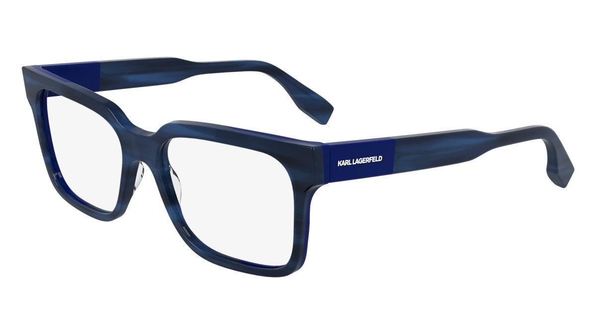 Occhiali da vista Karl Lagerfeld KL6173 (422) colore striped blue/blue forma rettangolare lenti color 4