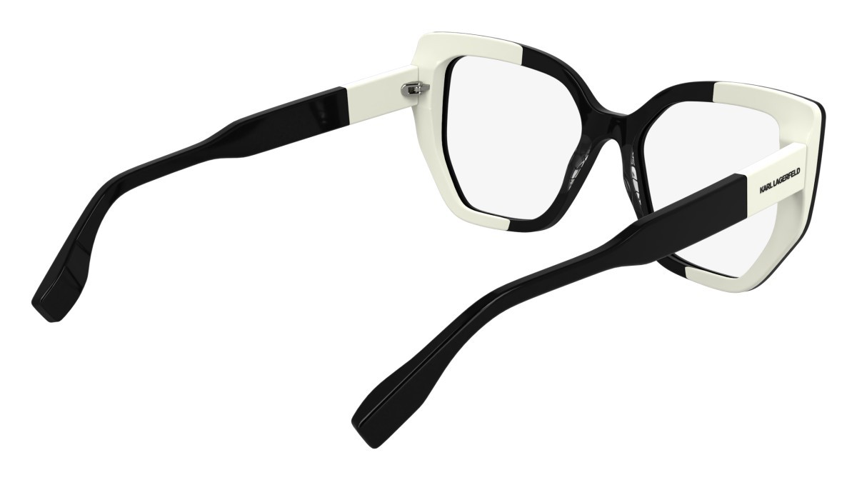 Occhiali da vista Karl Lagerfeld KL6174 (006) colore black/white forma cat eye lenti color 1