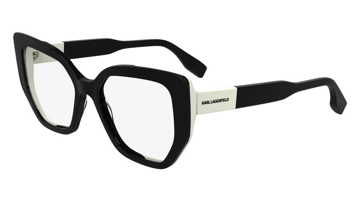 Occhiali da vista Karl Lagerfeld KL6174 (006) colore black/white forma cat eye lenti color 1