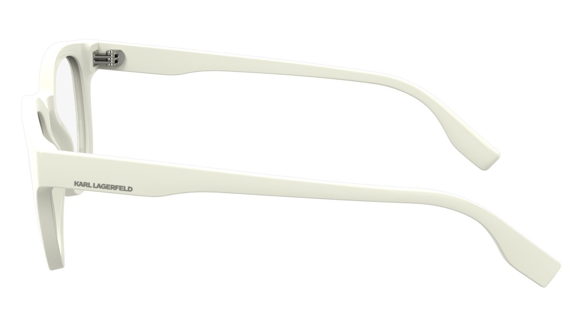 Occhiali da vista Karl Lagerfeld KL6177 (105) colore white forma pantos lenti color 2