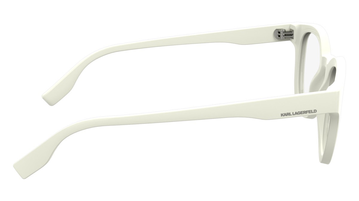 Occhiali da vista Karl Lagerfeld KL6177 (105) colore white forma pantos lenti color 2