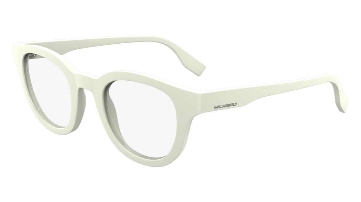 Occhiali da vista Karl Lagerfeld KL6177 (105) colore white forma pantos lenti color 2