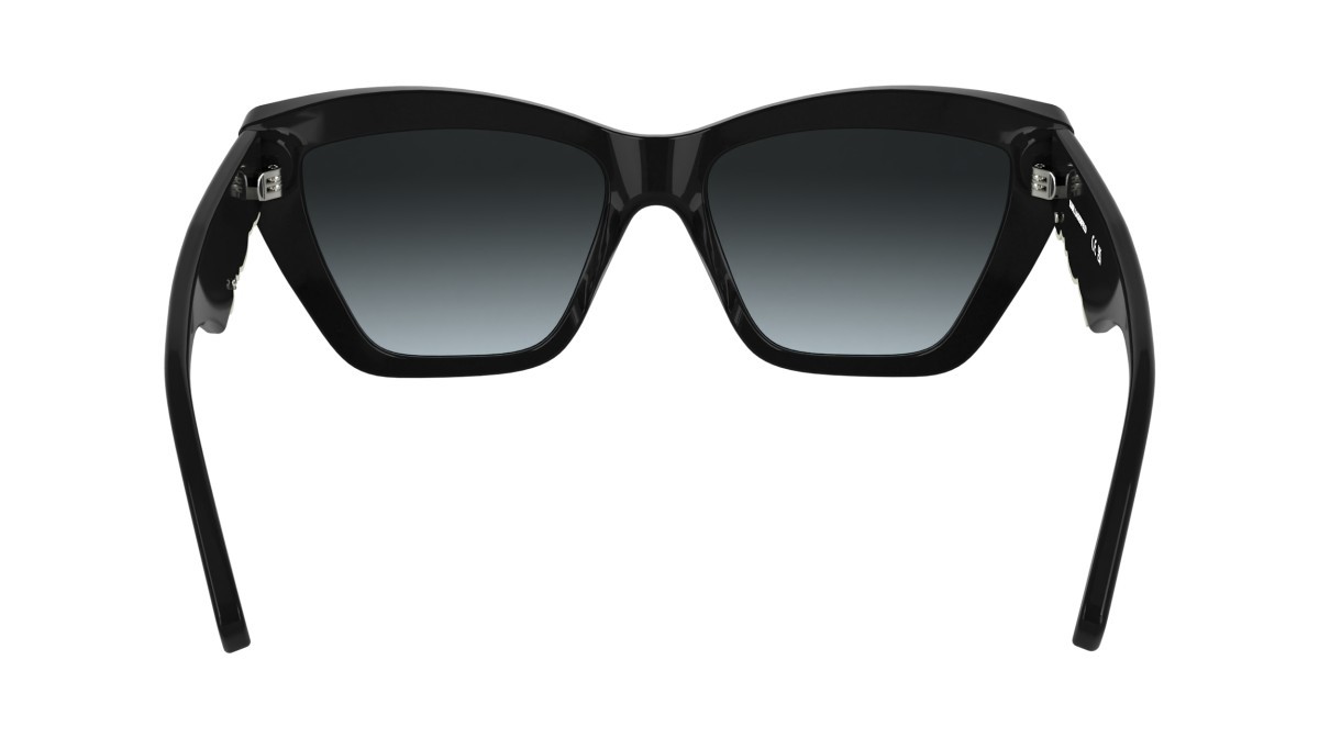 Occhiali da sole Karl Lagerfeld KL6179S (001) colore black forma cat eye lenti gradient grey
