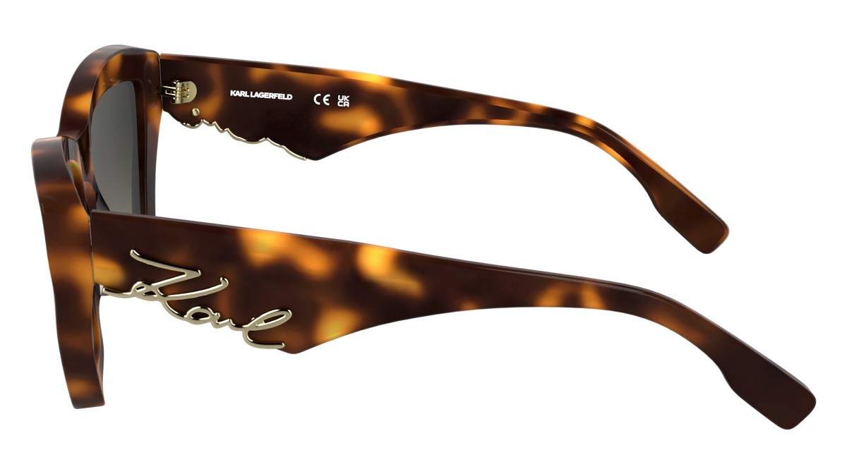 Occhiali da sole Karl Lagerfeld KL6179S (230) colore tortoise forma cat eye lenti gradient brown