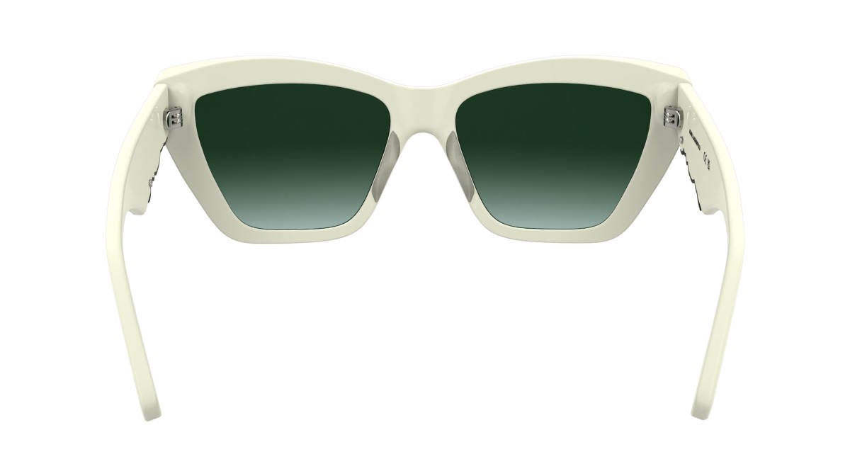 Occhiali da sole Karl Lagerfeld KL6179S N (105) colore white forma cat eye lenti gradient green