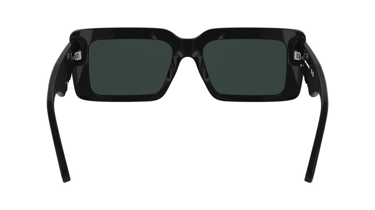 Sunglasses Karl Lagerfeld KL6180S (001) color black shape rectangle lenses solid grey