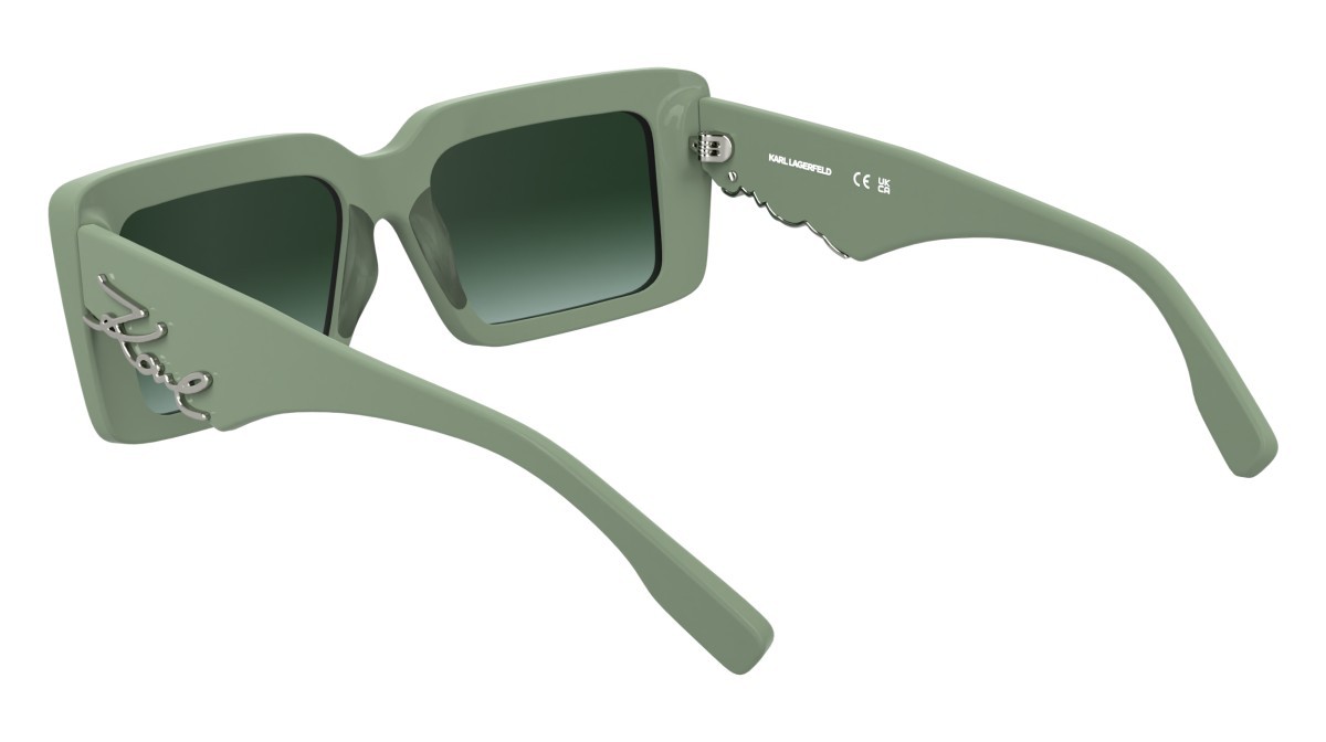 Occhiali da sole Karl Lagerfeld KL6180S N (316) colore sage forma rettangolare 