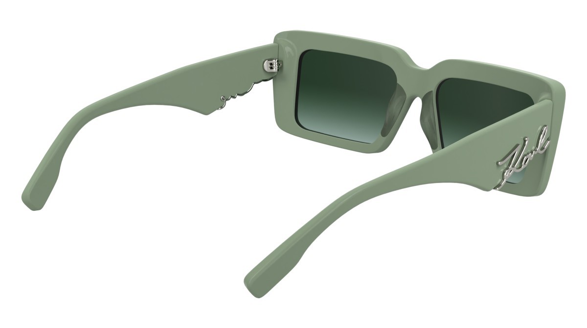 Occhiali da sole Karl Lagerfeld KL6180S N (316) colore sage forma rettangolare 
