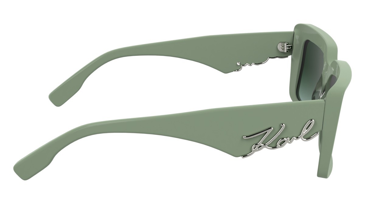 Occhiali da sole Karl Lagerfeld KL6180S N (316) colore sage forma rettangolare 