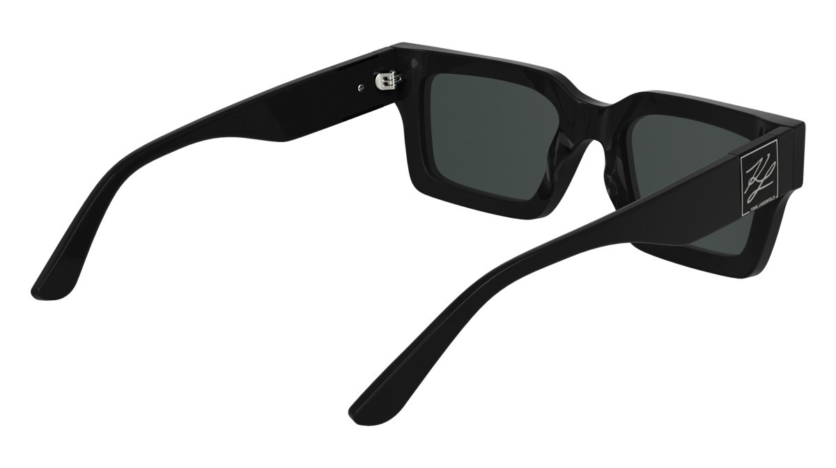Sunglasses Karl Lagerfeld KL6182S (001) color black shape rectangle lenses solid smoke