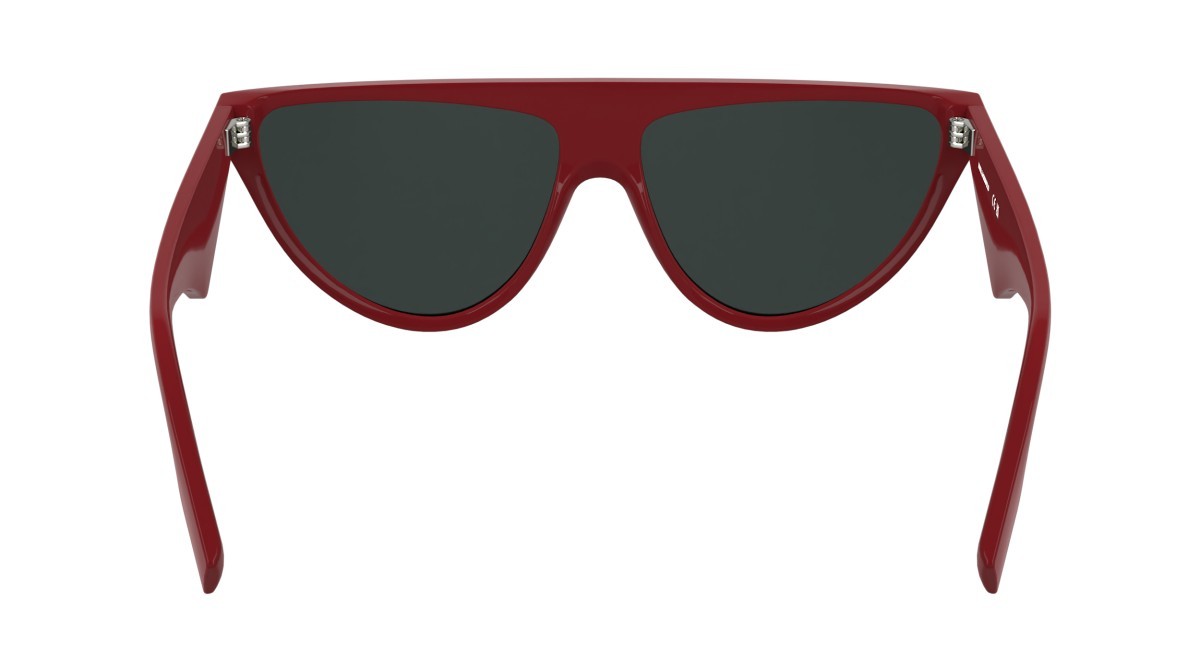 Sonnenbrillen Karl Lagerfeld KL6185S (600) farbe red form cat-eye gläser solid grey