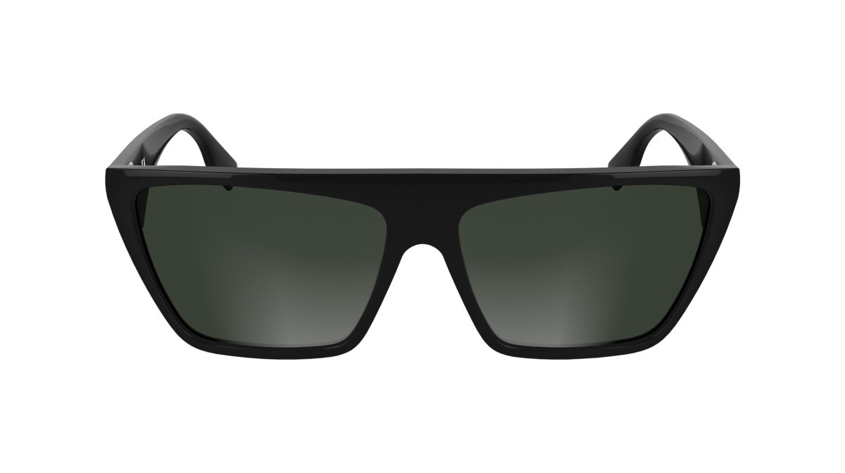 Occhiali da sole Karl Lagerfeld KL6186S (001) colore black forma rettangolare lenti solid smoke