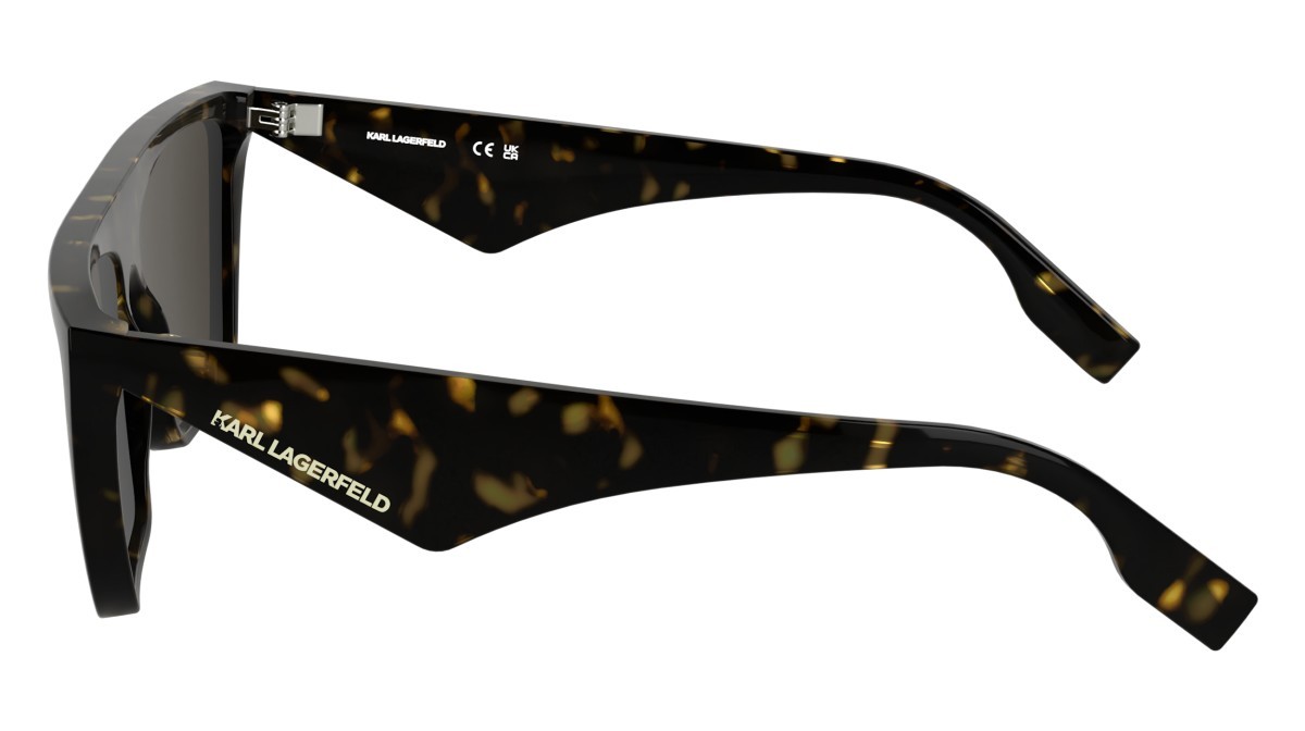 Sunglasses Karl Lagerfeld KL6186S (242) color dark tortoise shape rectangle lenses solid brown