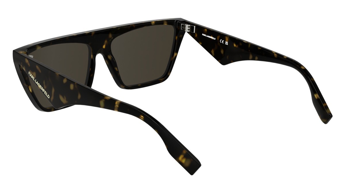 Sunglasses Karl Lagerfeld KL6186S (242) color dark tortoise shape rectangle lenses solid brown