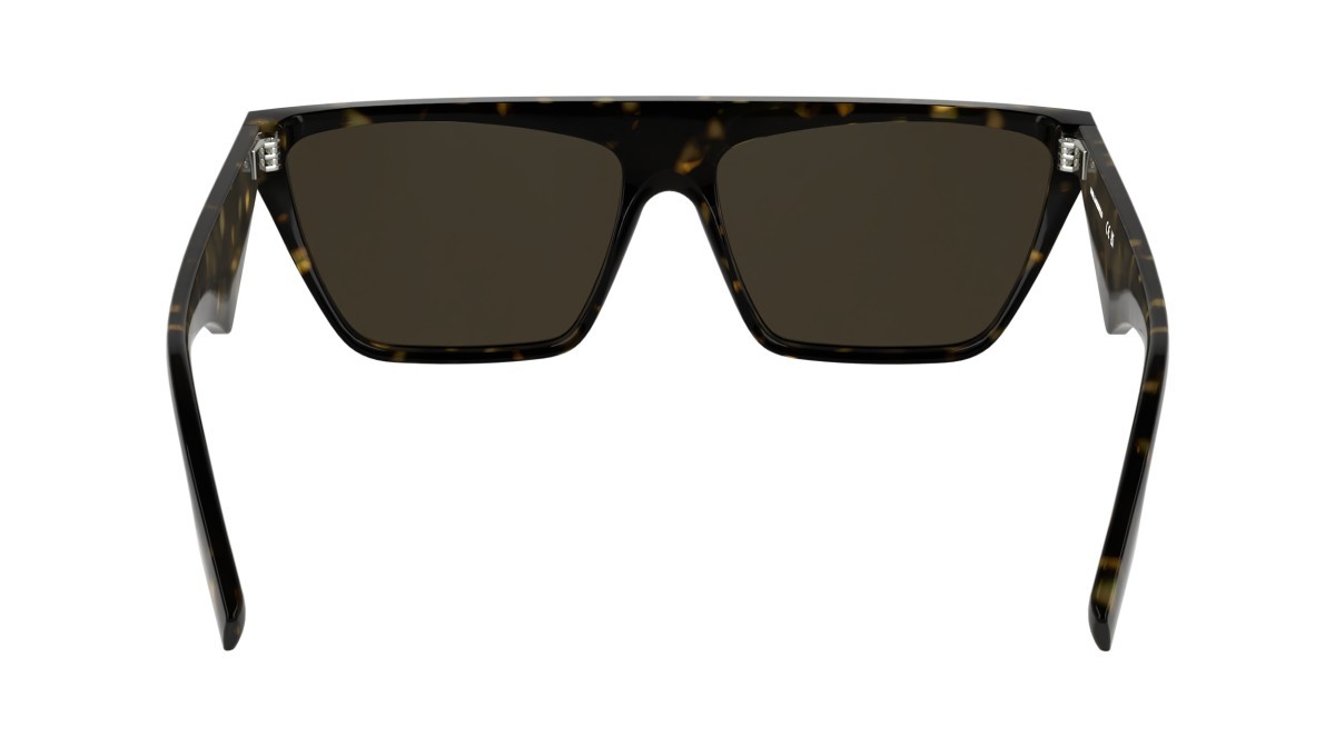 Sunglasses Karl Lagerfeld KL6186S (242) color dark tortoise shape rectangle lenses solid brown