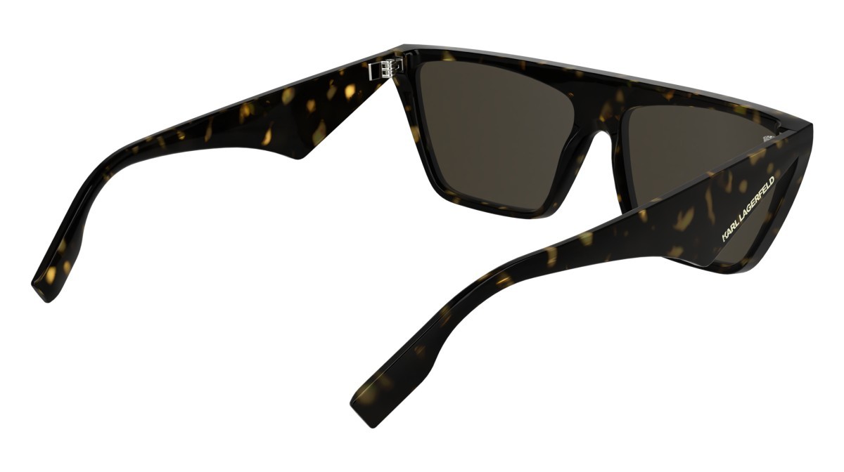 Sunglasses Karl Lagerfeld KL6186S (242) color dark tortoise shape rectangle lenses solid brown