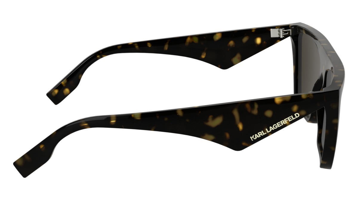 Sunglasses Karl Lagerfeld KL6186S (242) color dark tortoise shape rectangle lenses solid brown