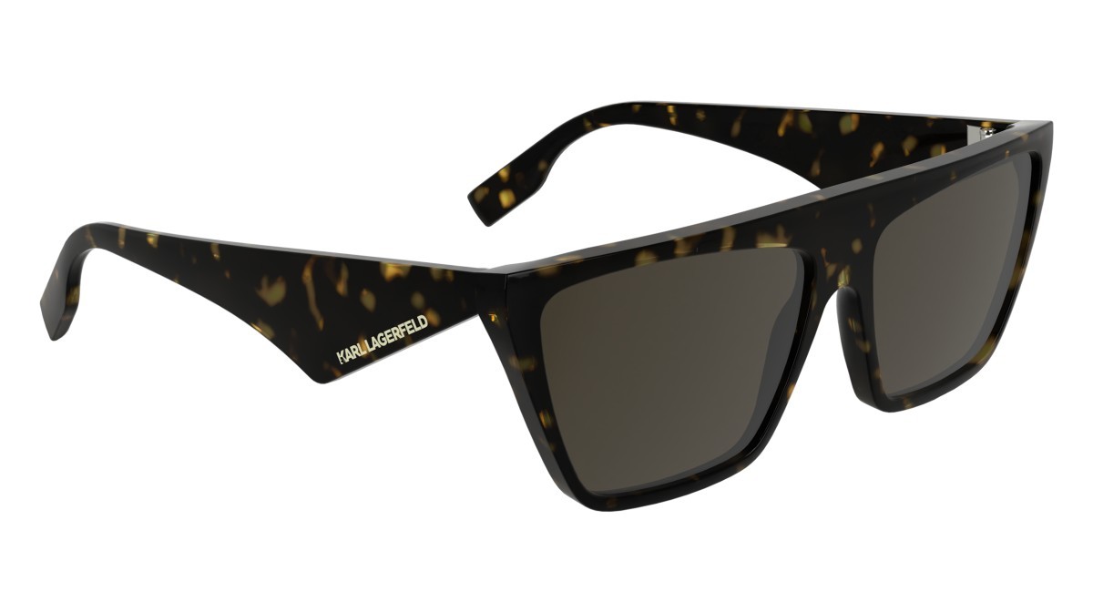 Sunglasses Karl Lagerfeld KL6186S (242) color dark tortoise shape rectangle lenses solid brown