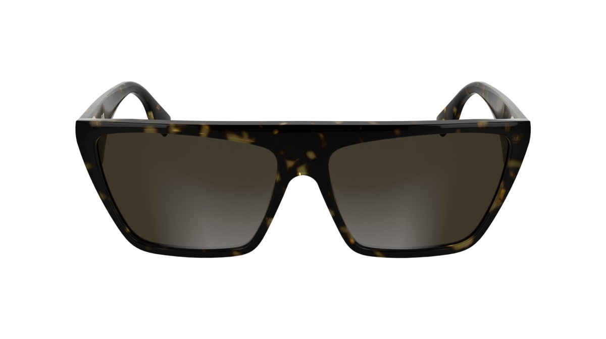 Sunglasses Karl Lagerfeld KL6186S (242) color dark tortoise shape rectangle lenses solid brown