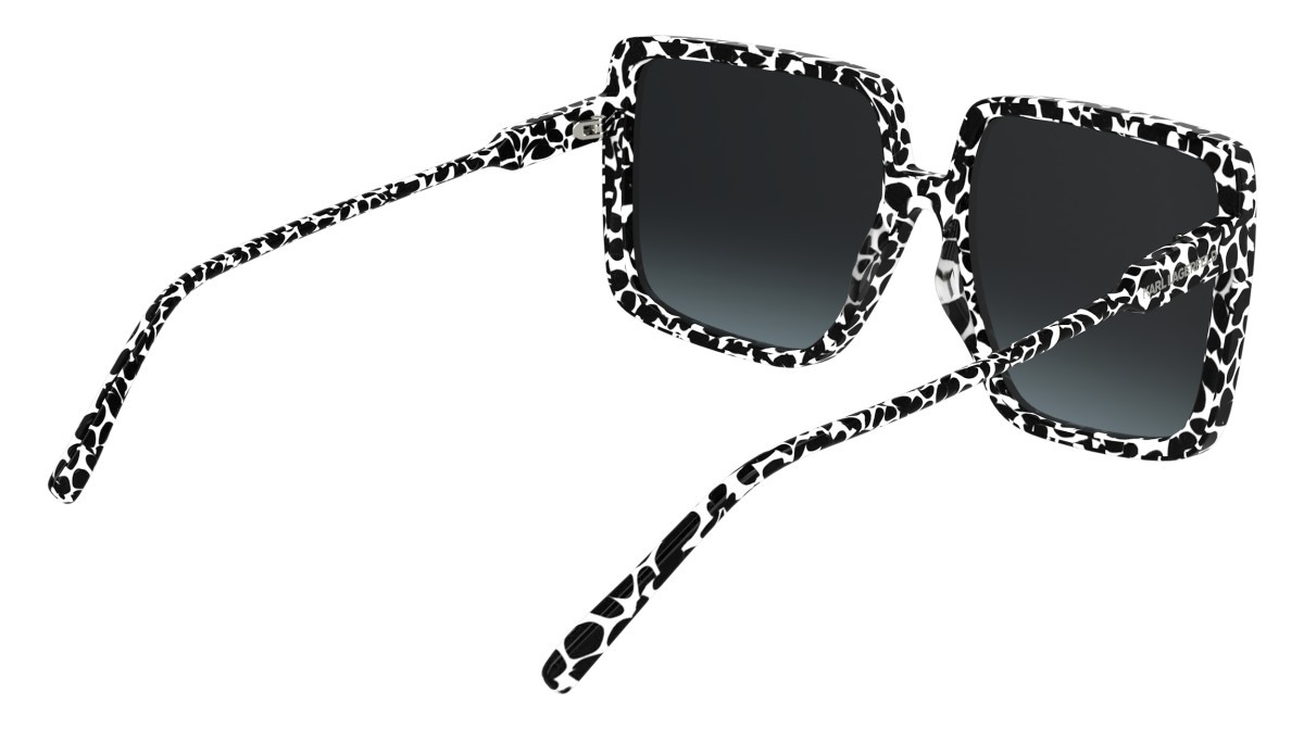 Occhiali da sole Karl Lagerfeld KL6187S (016) colore marble black forma rettangolare lenti gradient grey