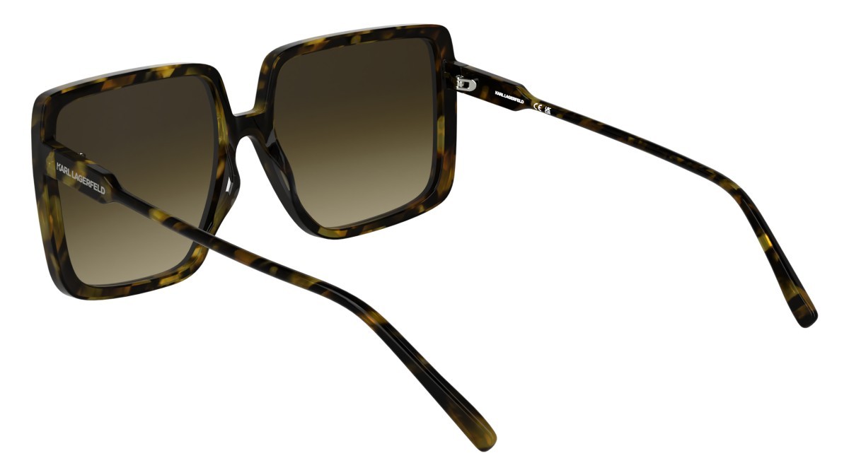 Occhiali da sole Karl Lagerfeld KL6187S (211) colore tobacco forma rettangolare lenti gradient brown
