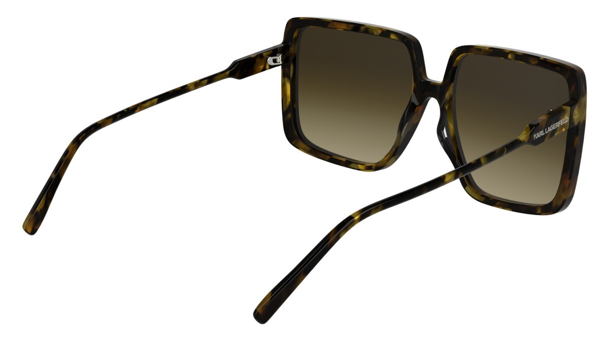 Occhiali da sole Karl Lagerfeld KL6187S (211) colore tobacco forma rettangolare lenti gradient brown