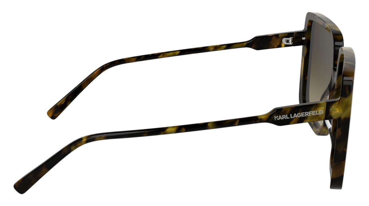 Occhiali da sole Karl Lagerfeld KL6187S (211) colore tobacco forma rettangolare lenti gradient brown