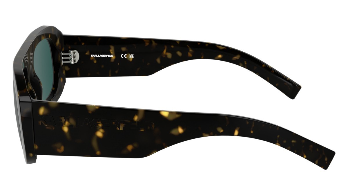 Sonnenbrillen Karl Lagerfeld KL6188S (242) farbe dark tortoise form aviator gläser solid green
