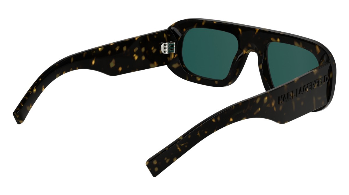 Sonnenbrillen Karl Lagerfeld KL6188S (242) farbe dark tortoise form aviator gläser solid green