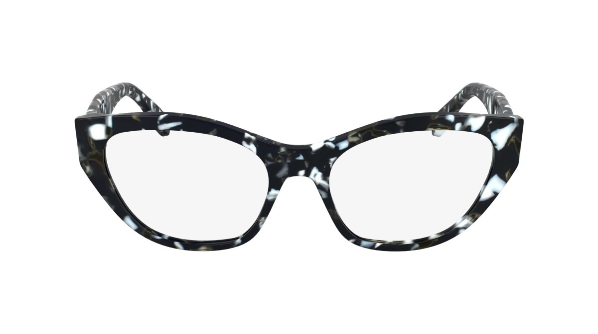 Occhiali da vista Karl Lagerfeld KL6189 (016) colore marble black forma cat eye lenti colore - 3