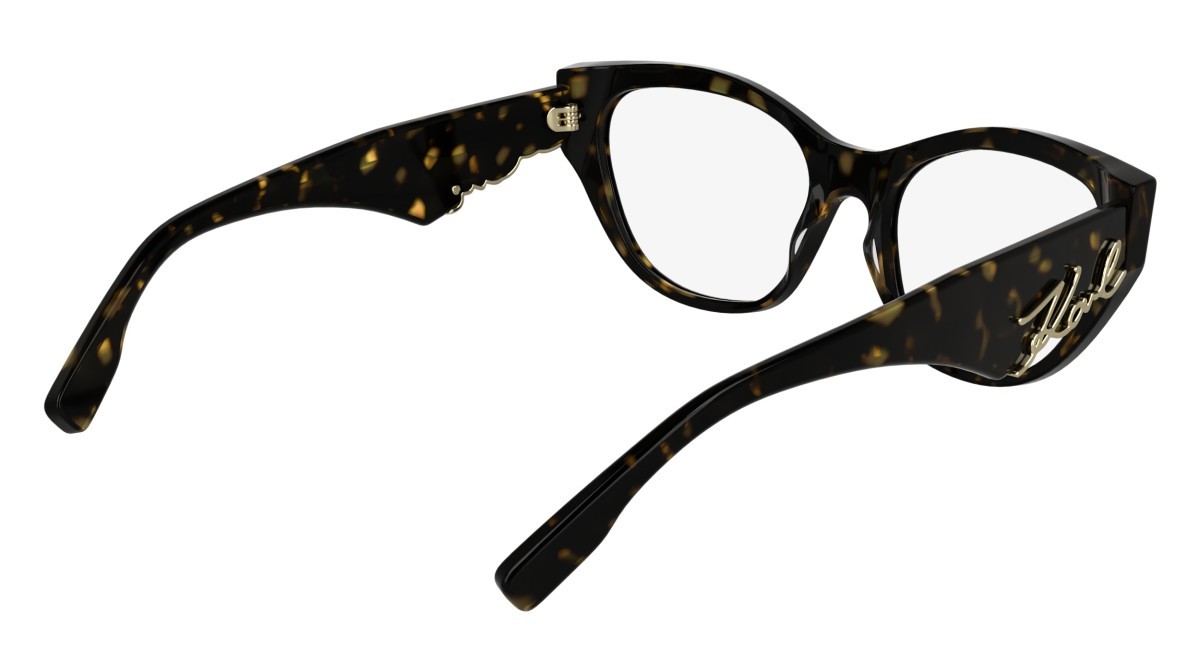Eyeglasses Karl Lagerfeld KL6189 (242) color dark tortoise shape cat eye lenses colore - 2