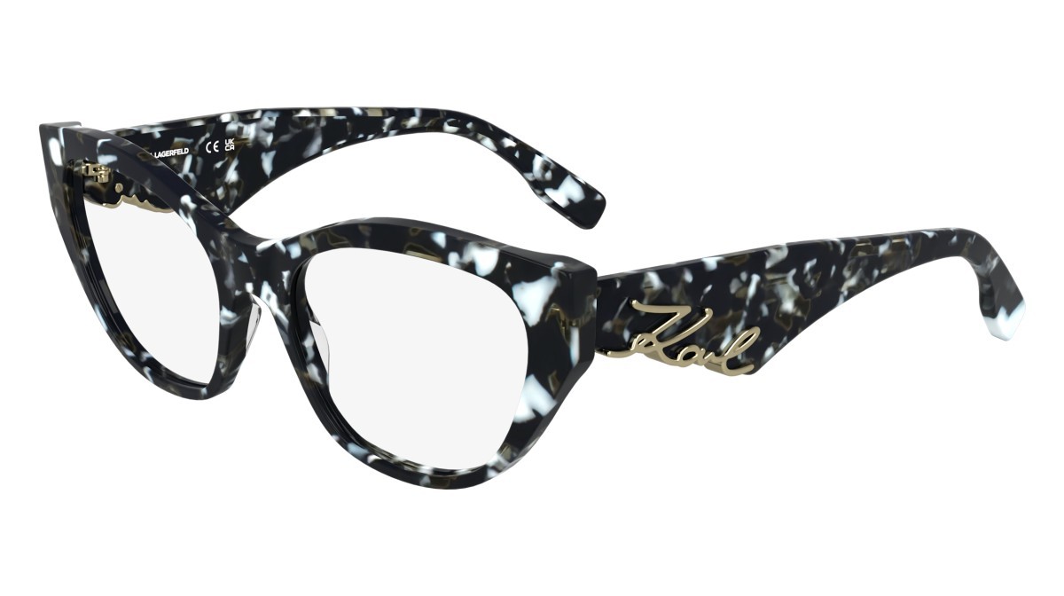 Occhiali da vista Karl Lagerfeld KL6189 N (016) colore marble black forma cat eye 