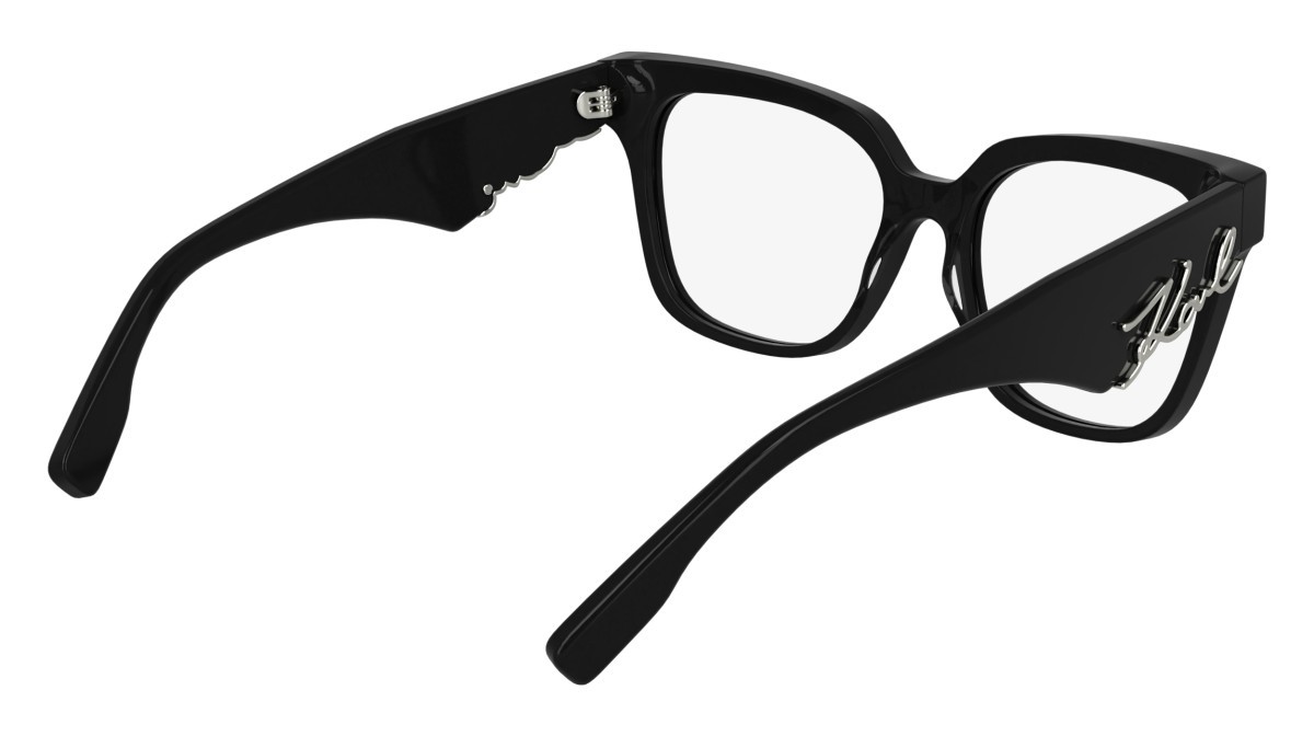 Eyeglasses Karl Lagerfeld KL6190 (001) color black shape rectangle lenses colore - 1