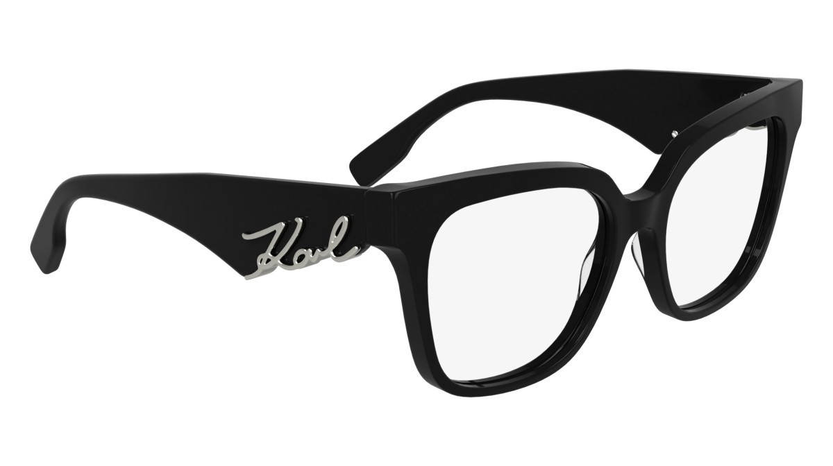Eyeglasses Karl Lagerfeld KL6190 (001) color black shape rectangle lenses colore - 1