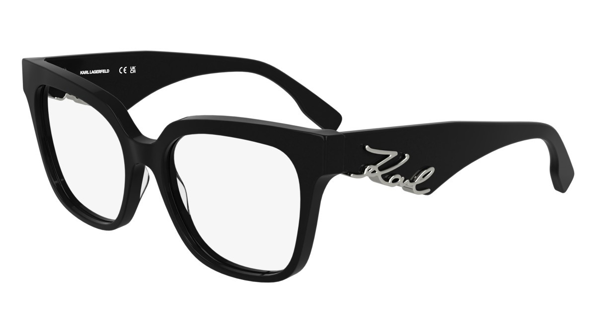 Eyeglasses Karl Lagerfeld KL6190 (001) color black shape rectangle lenses colore - 1
