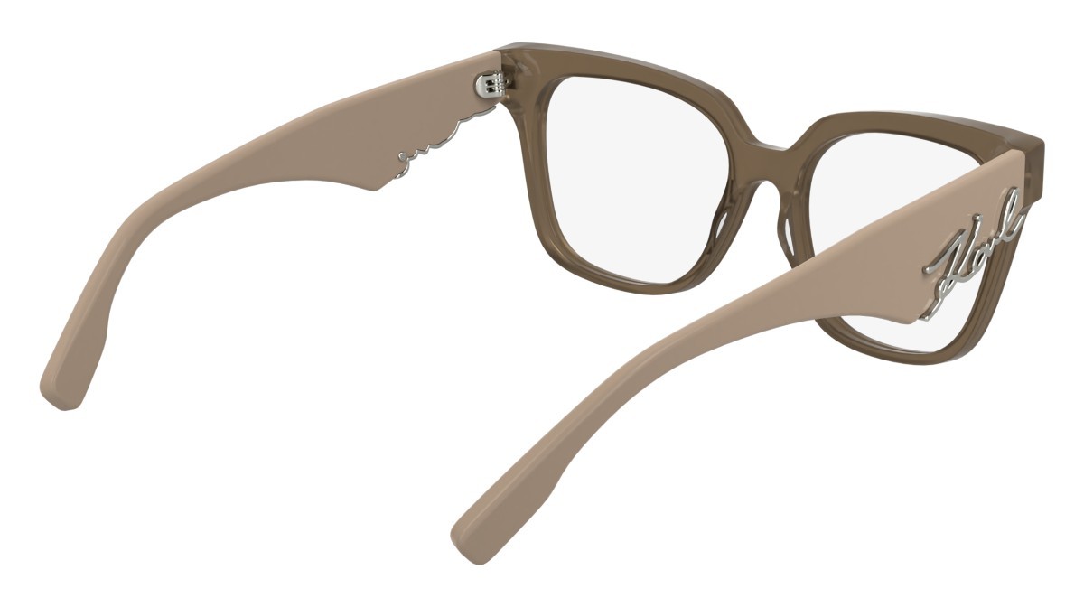 Eyeglasses Karl Lagerfeld KL6190 (272) color nude shape rectangle lenses colore - 4
