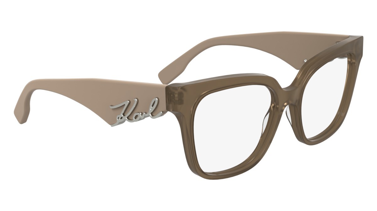 Eyeglasses Karl Lagerfeld KL6190 (272) color nude shape rectangle lenses colore - 4