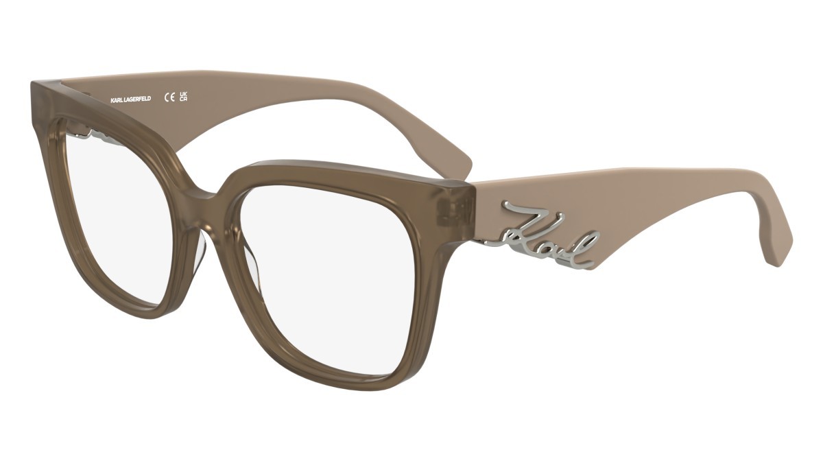 Eyeglasses Karl Lagerfeld KL6190 (272) color nude shape rectangle lenses colore - 4