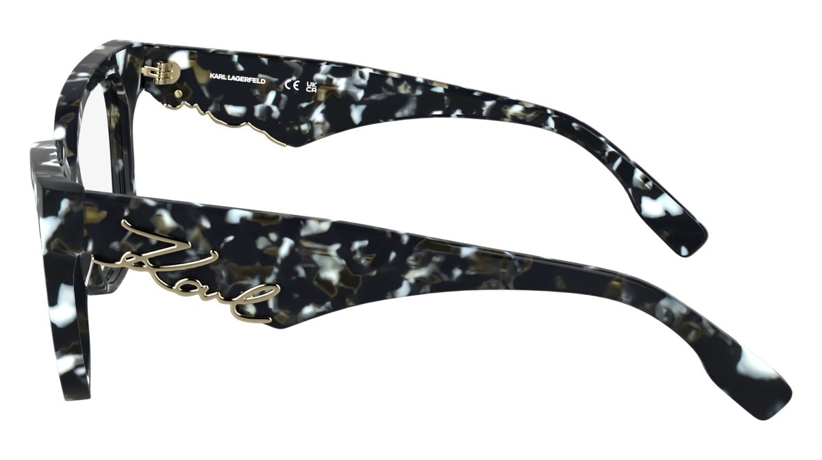 Occhiali da vista Karl Lagerfeld KL6190 N (016) colore marble black forma rettangolare 