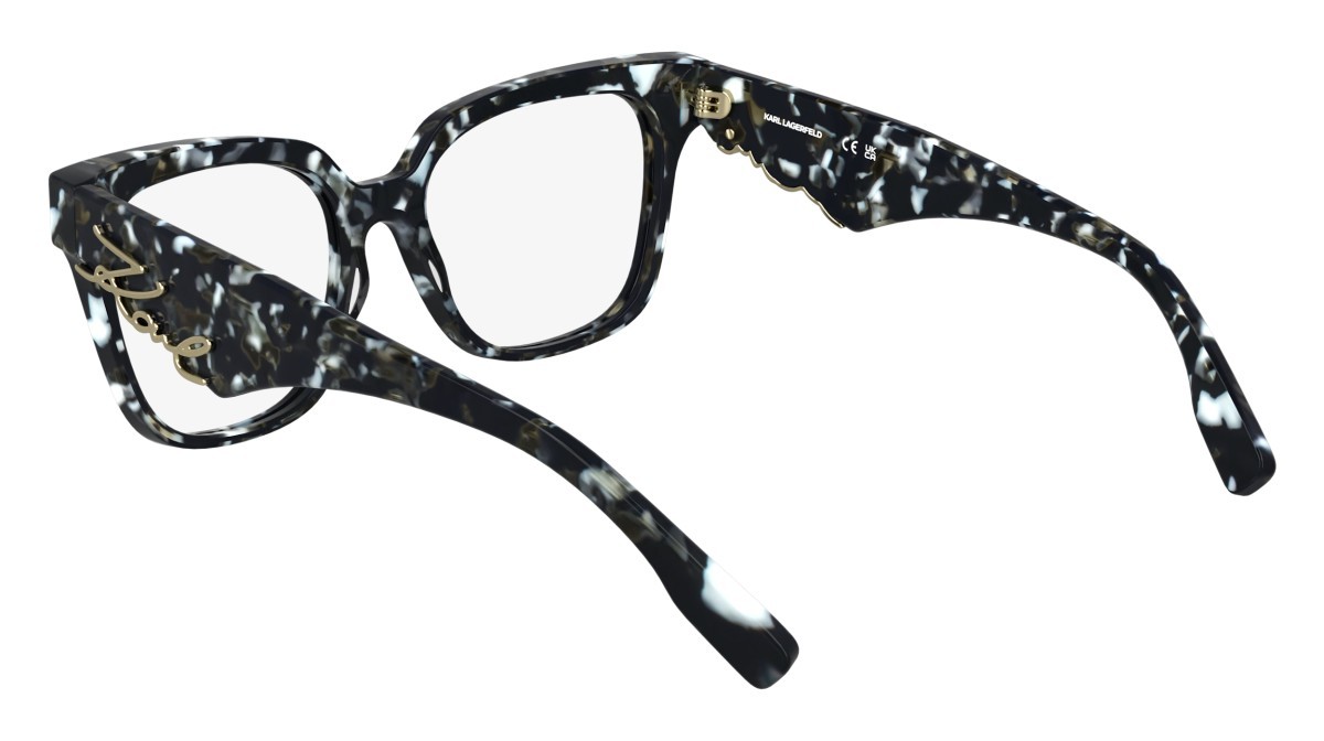 Occhiali da vista Karl Lagerfeld KL6190 N (016) colore marble black forma rettangolare 