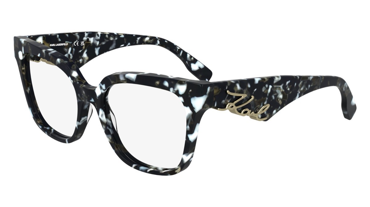 Occhiali da vista Karl Lagerfeld KL6190 N (016) colore marble black forma rettangolare 