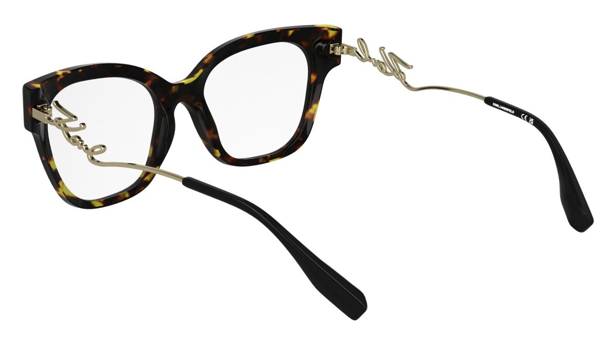 Occhiali da vista Karl Lagerfeld KL6191 (232) colore tokyo tortoise forma rettangolare lenti colore - 2
