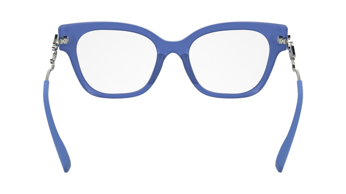 Occhiali da vista Karl Lagerfeld KL6191 (423) colore sky blue forma rettangolare lenti colore - 4