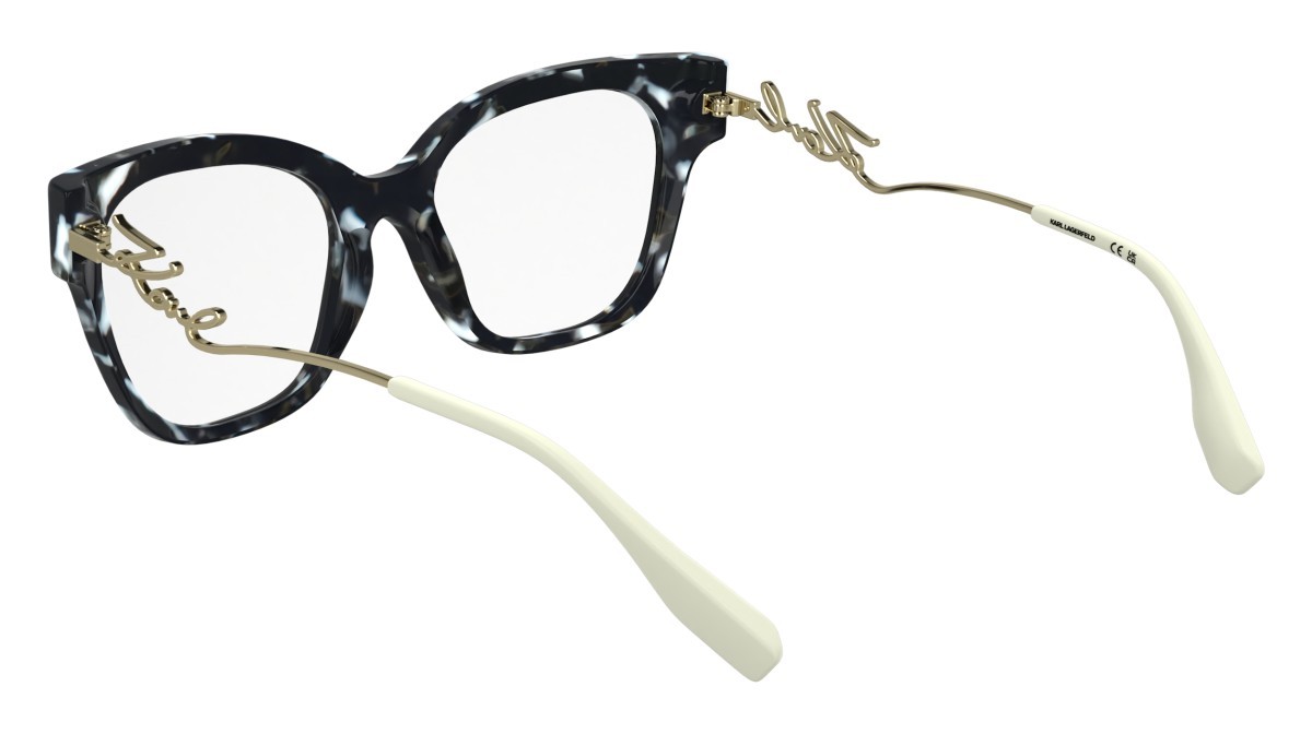 Occhiali da vista Karl Lagerfeld KL6191 N (016) colore marble black forma rettangolare 