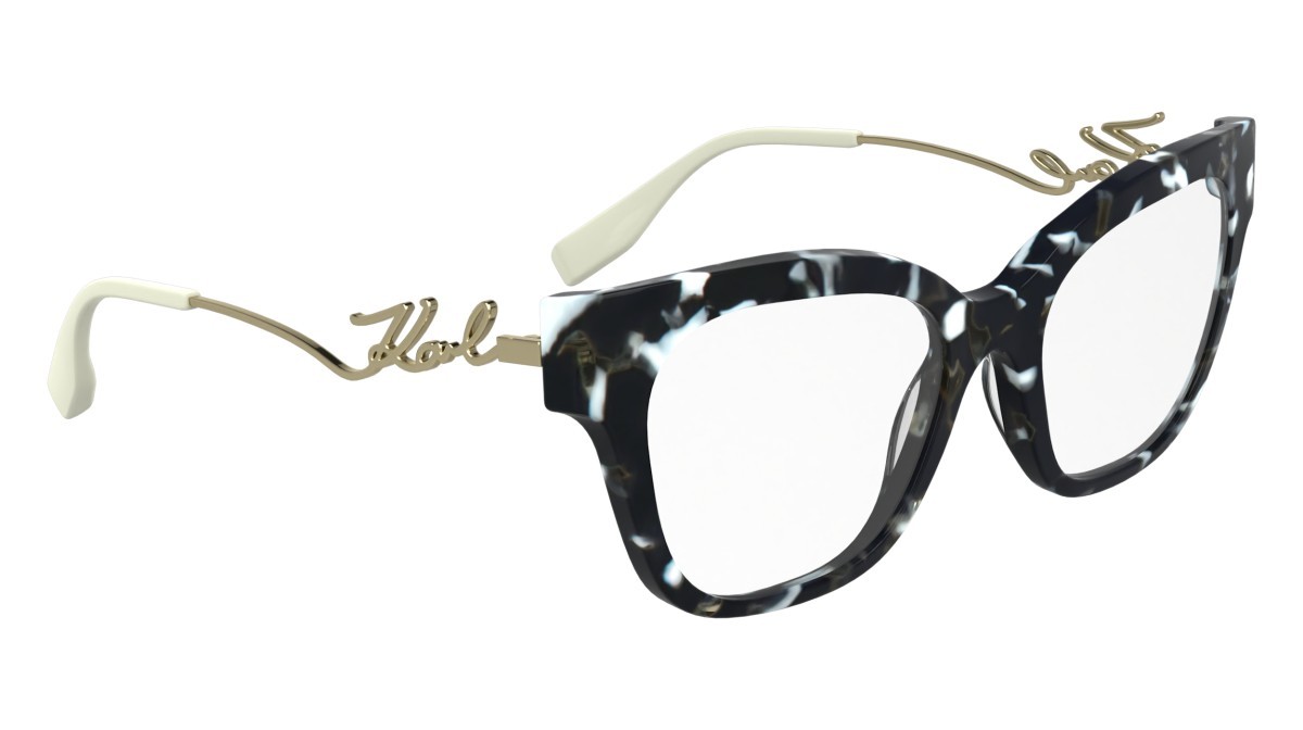 Occhiali da vista Karl Lagerfeld KL6191 N (016) colore marble black forma rettangolare 
