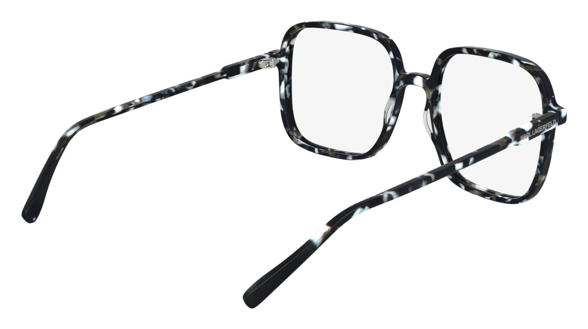 Occhiali da vista Karl Lagerfeld KL6192 (016) colore marble black forma quadrato lenti colore - 3