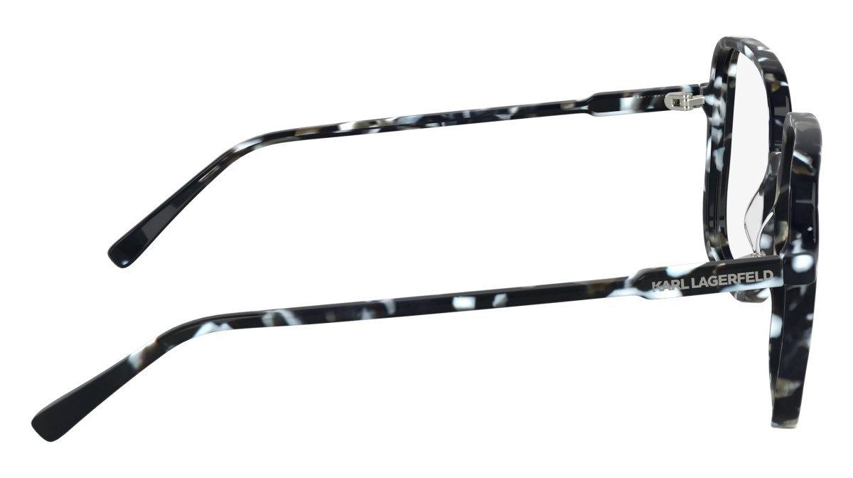 Occhiali da vista Karl Lagerfeld KL6192 (016) colore marble black forma quadrato lenti colore - 3