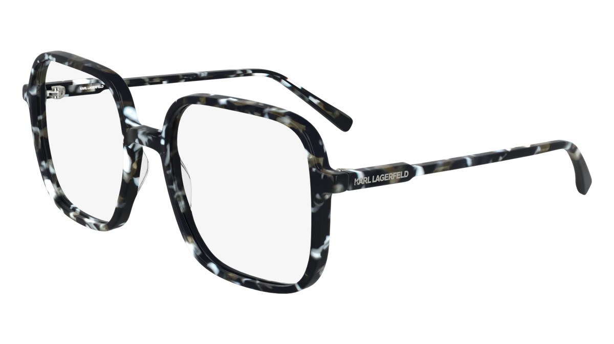Occhiali da vista Karl Lagerfeld KL6192 (016) colore marble black forma quadrato lenti colore - 3