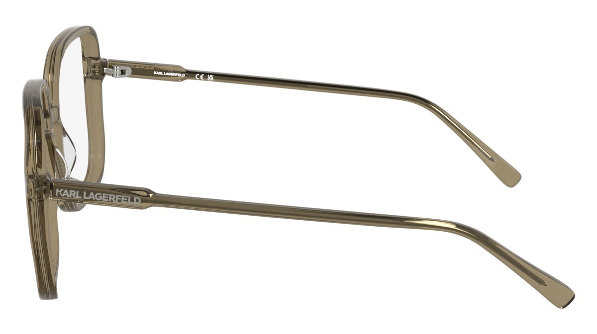 Occhiali da vista Karl Lagerfeld KL6192 (210) colore light brown forma quadrato lenti colore - 4